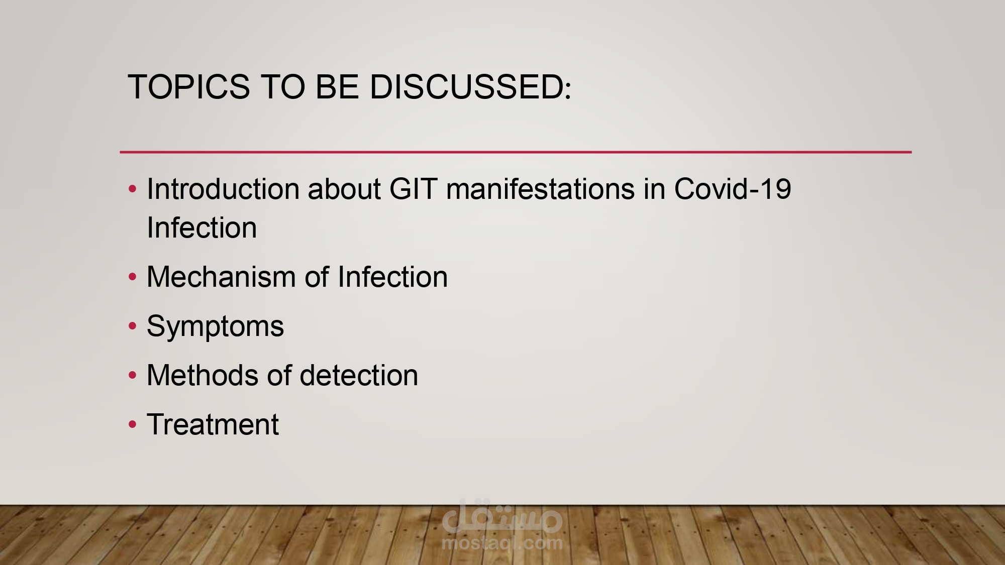 GIT Manifestations in COVID-19 Infection