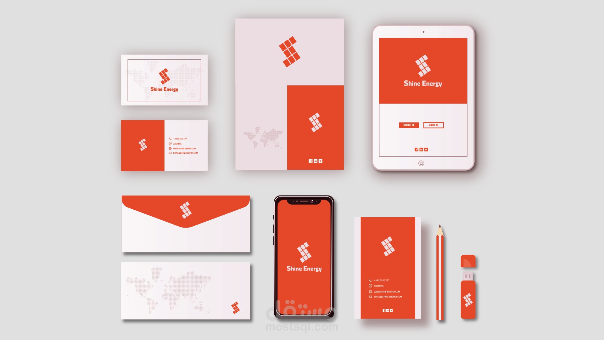 لوجو لشركة طاقة شمسية مع فيديو متحرك.