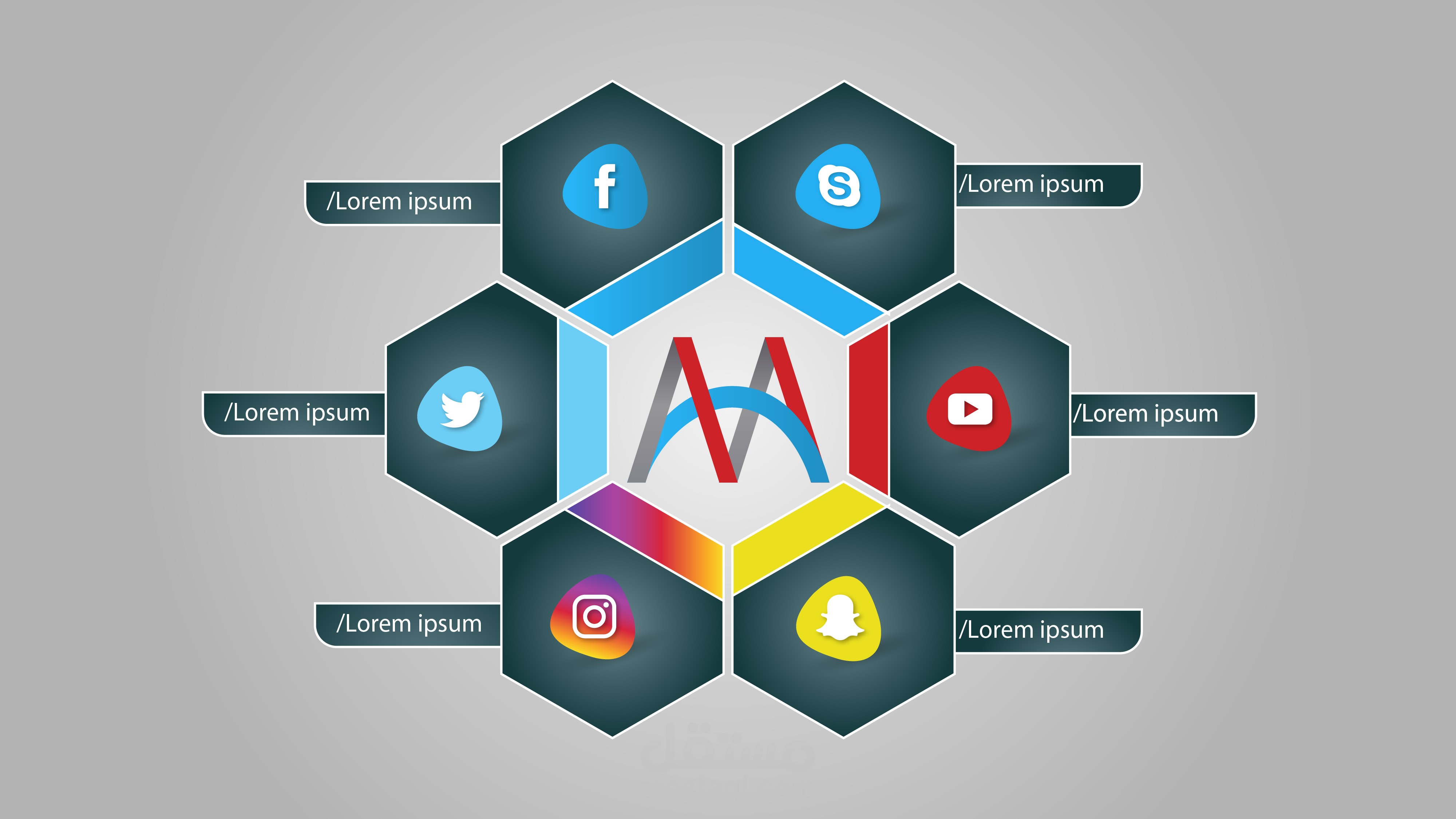 تصميم خلفيات صفحات  مواقع التواصل الاجتماعية