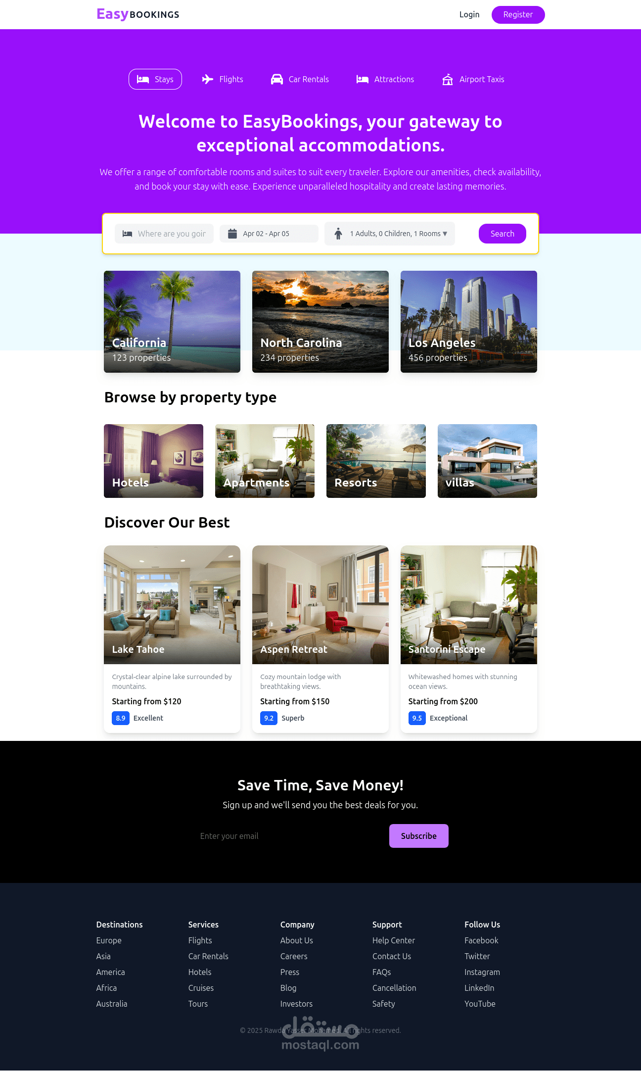 React EasyBookings