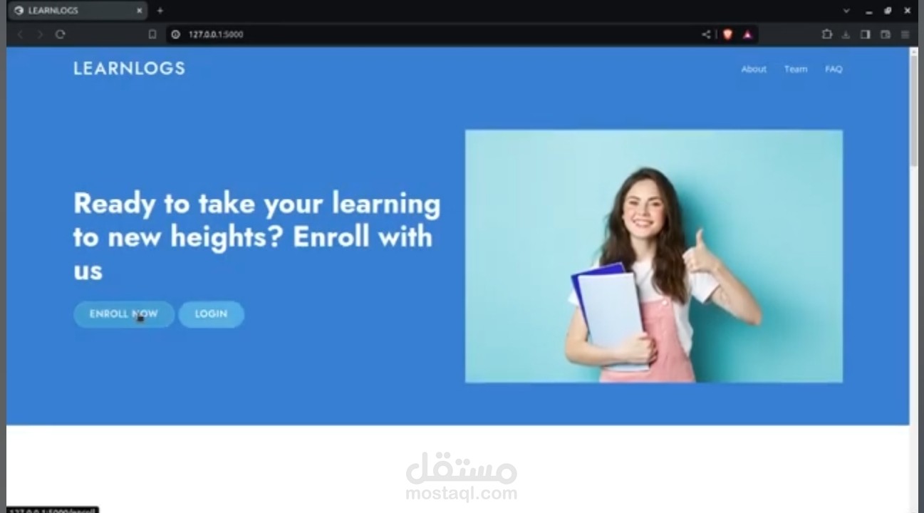 عمل موقع لإدارة الدروس للمعلمين learn logs