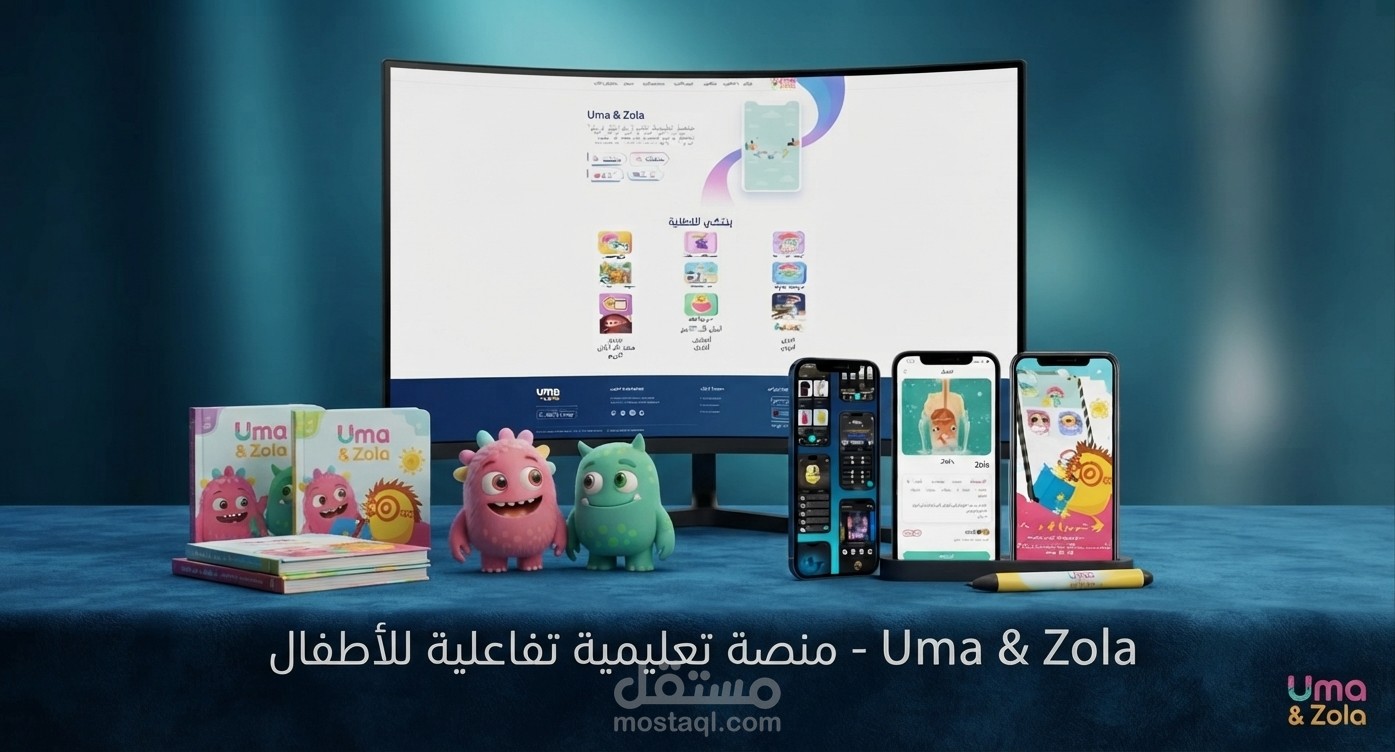 Lima & Zola – تصميم وتطوير موقع ويب تعليمي للأطفال