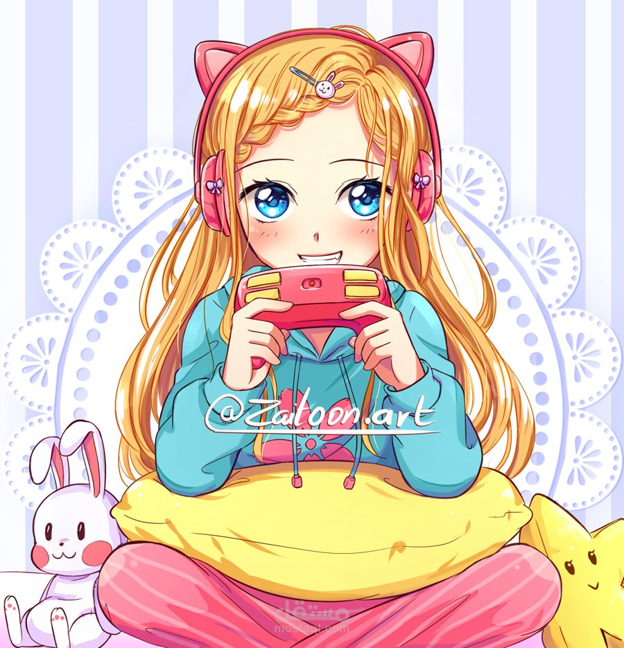 رسم أنمي للعبة تركيب Puzzle