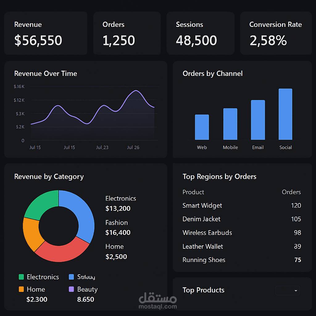 E-Commerce Analytics Dashboard