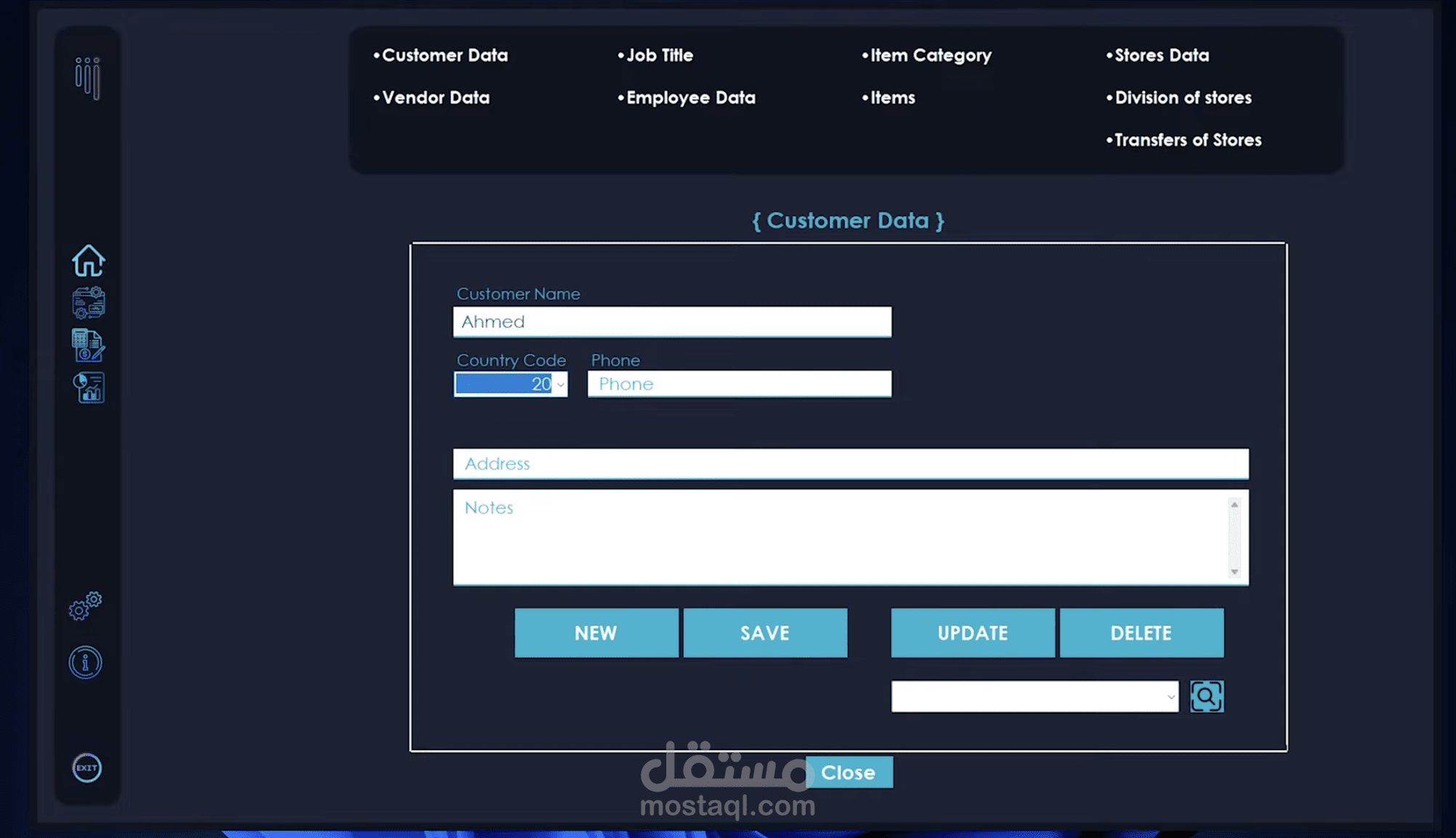 Library system desktop application