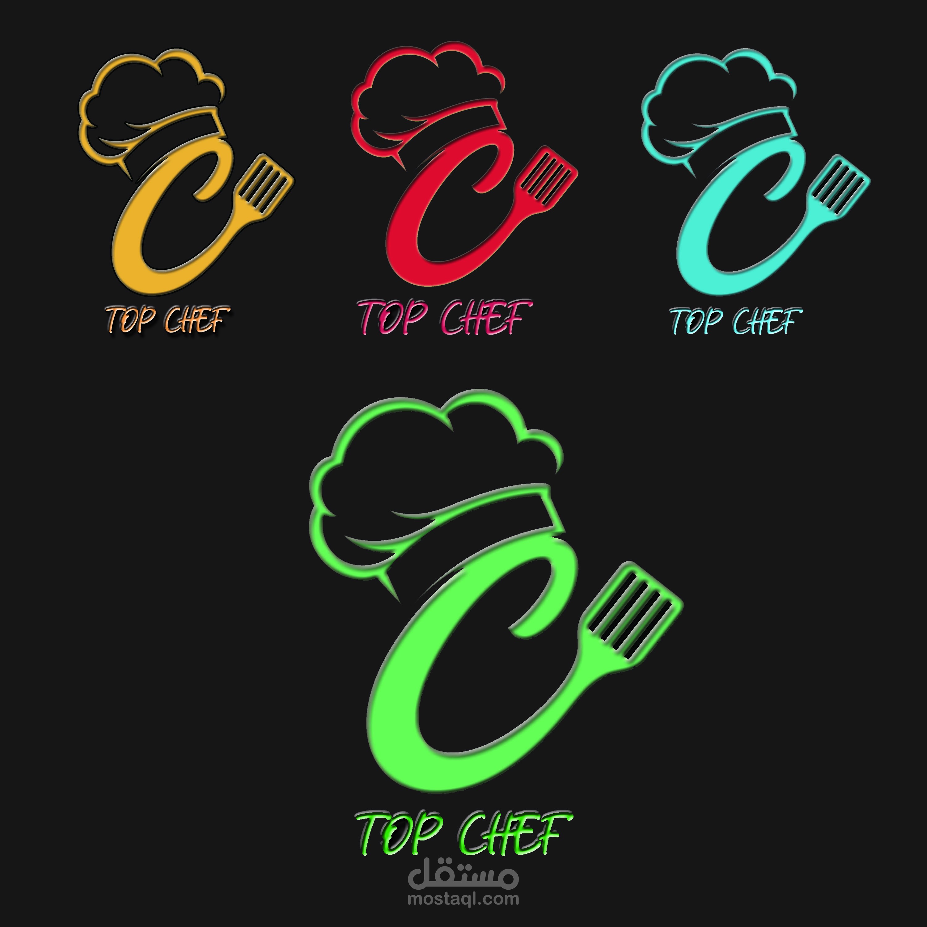 شعار مطعم TOP CHEF