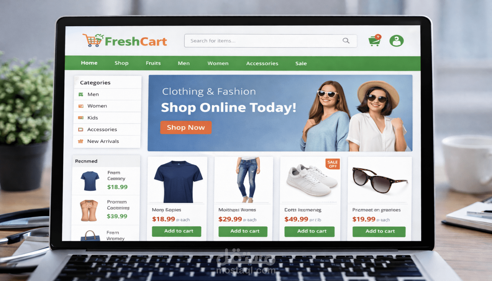 متجرا الكترونيا كامل لبيع المنتجات بشكل احترافي