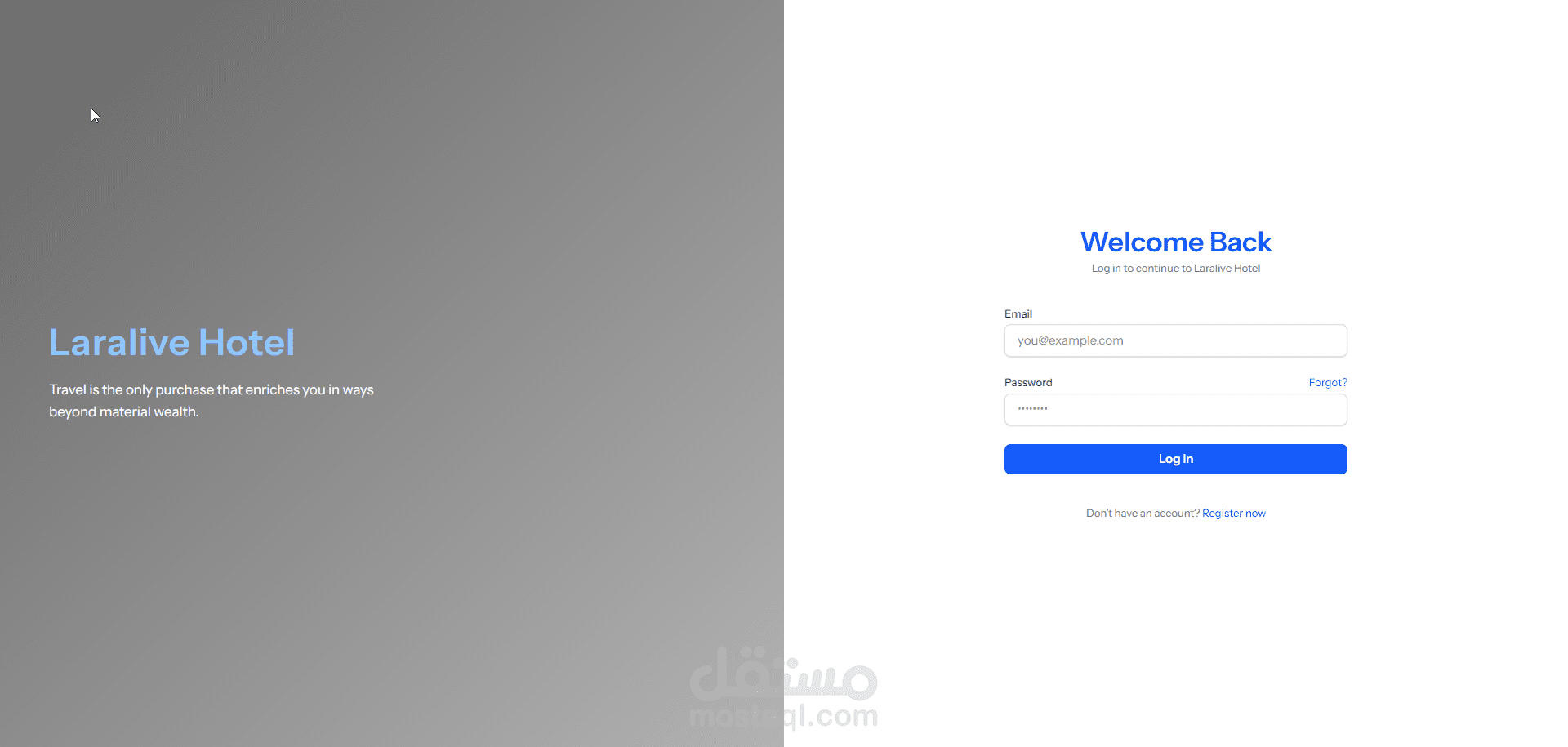 نظام إدارة الفنادق والحجوزات — LaraLive