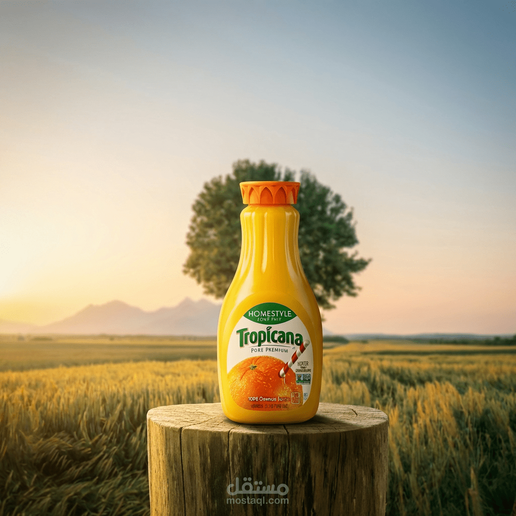 Commercial Product Advertising – Juice Brand Visual Design