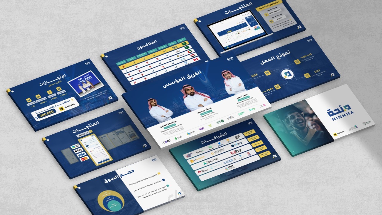 مشروع منصة"منحة" لخدمات التأهيل، القبول والتمويل| عرض تقديمي Pitch Deck