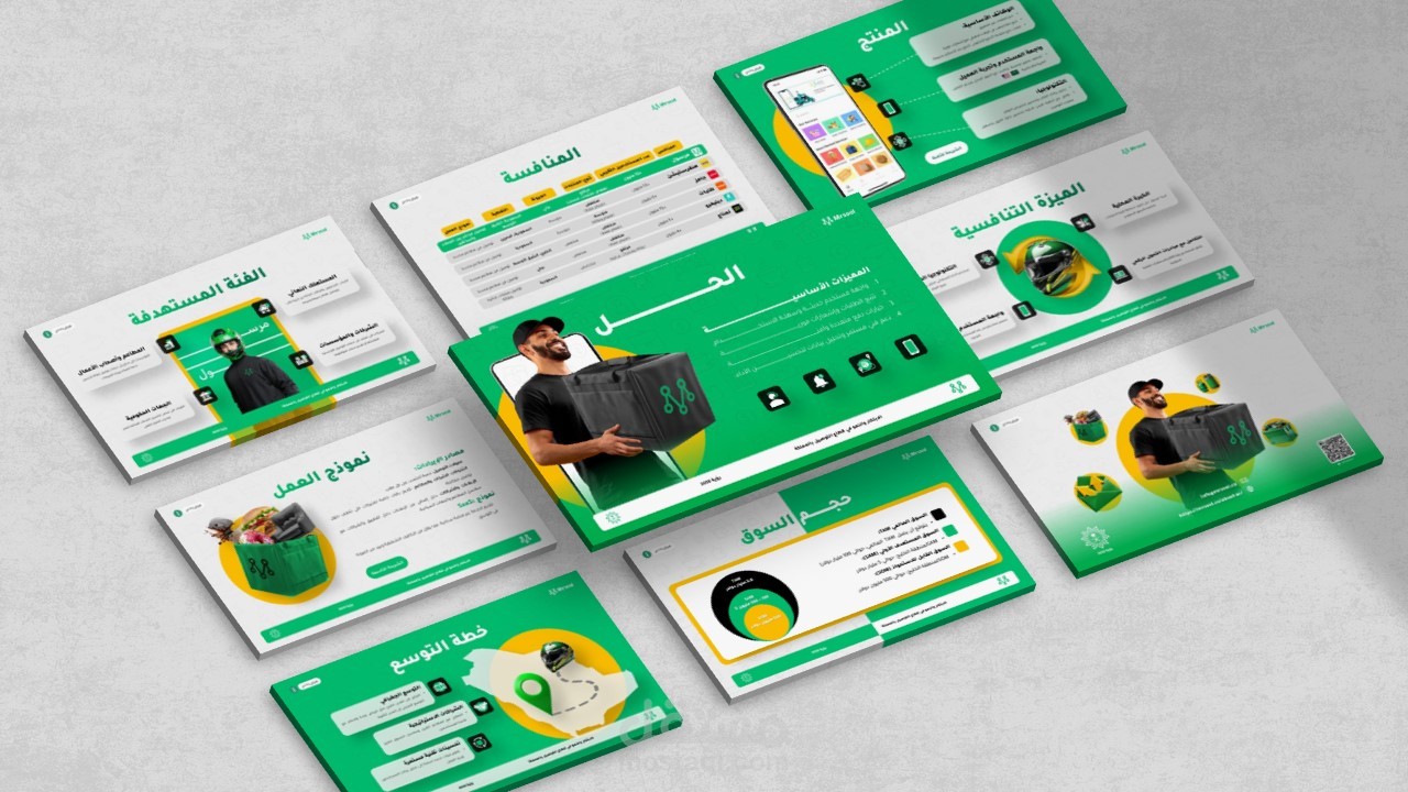 مشروع "مرسول" لخدمات التوصيل | عرض تقديمي Pitch Deck