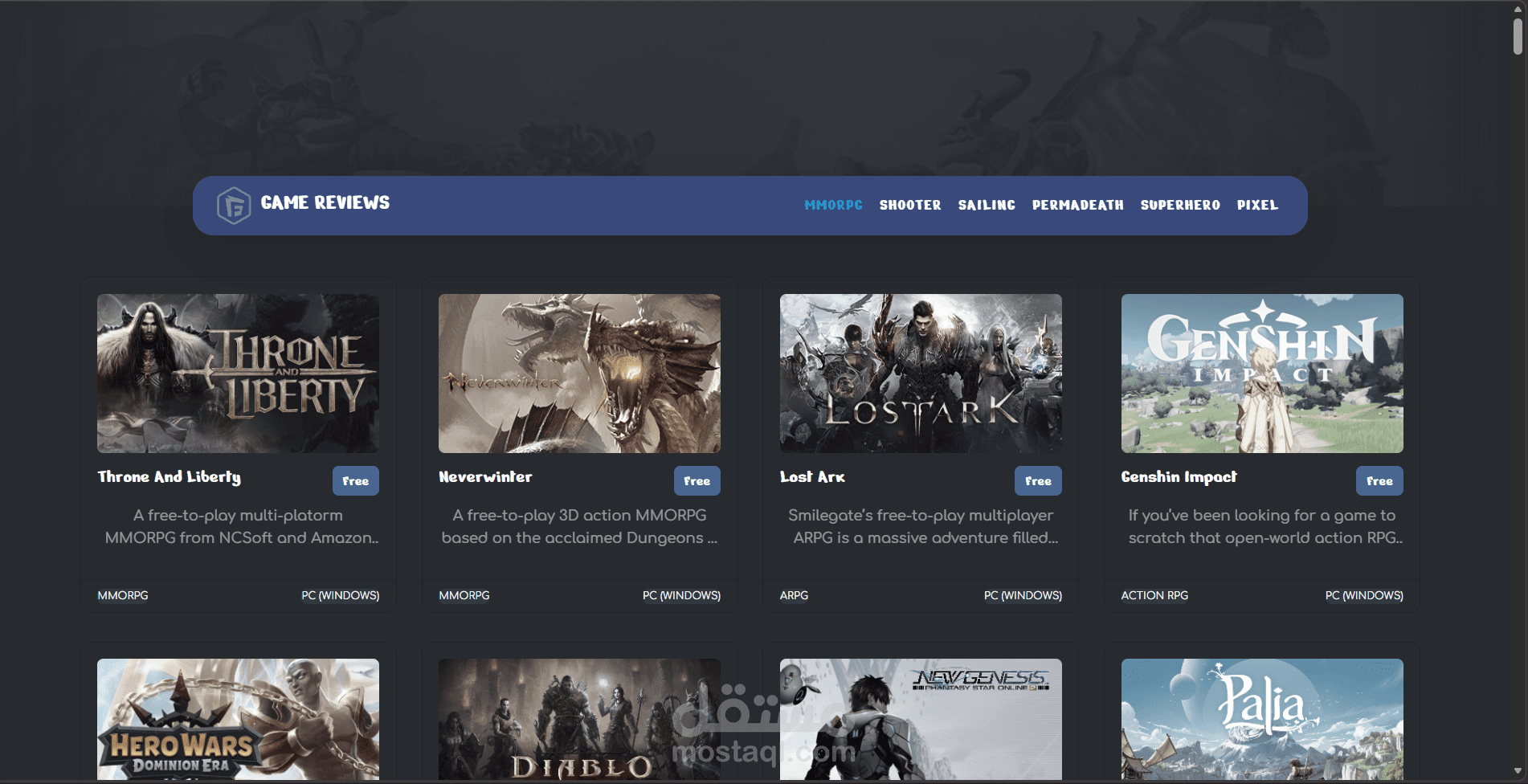 Game Reviews – تطبيق مراجعات الألعاب