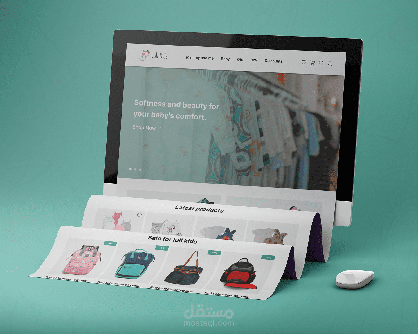 موقع الكتروني لملابس الاطفال