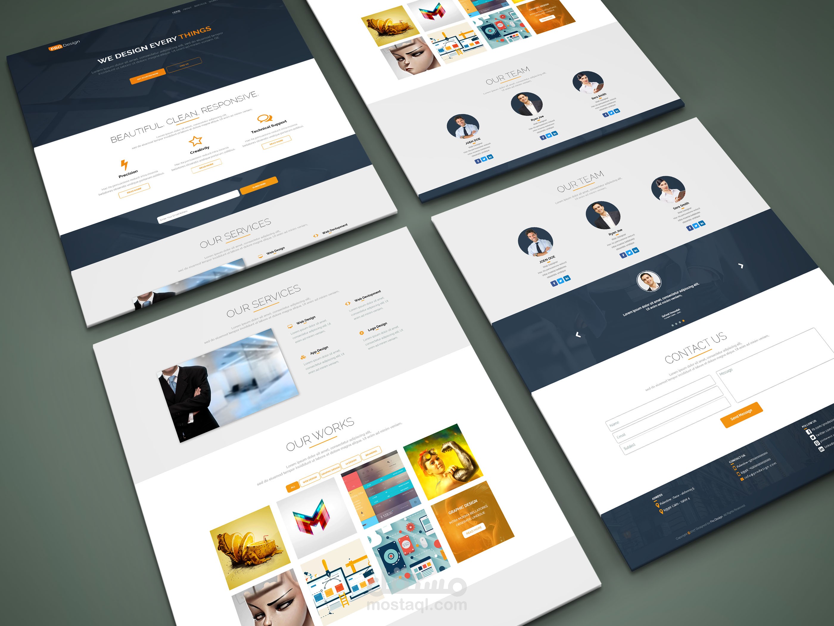 تصميم وتطوير صفحات هبوط خاصة بعرض الخدمات