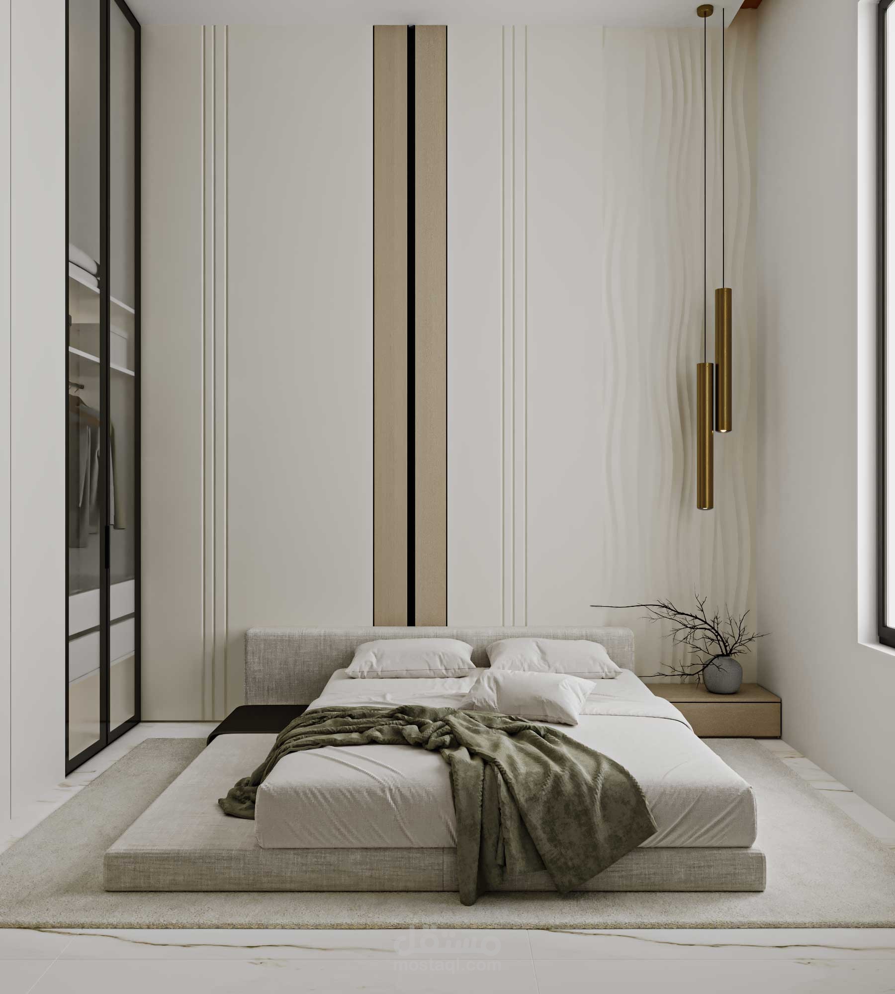 تصميم مودرن لغرفه نوم عصريه وانيقه