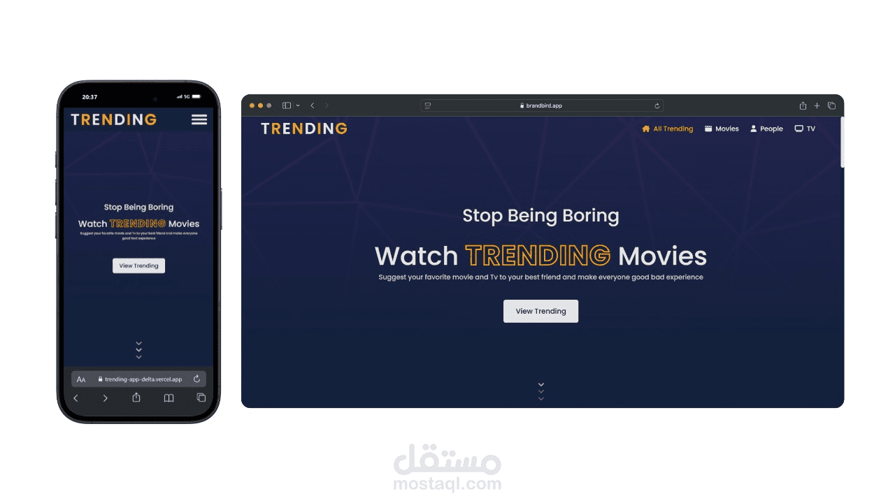 Trending Movies Web Application