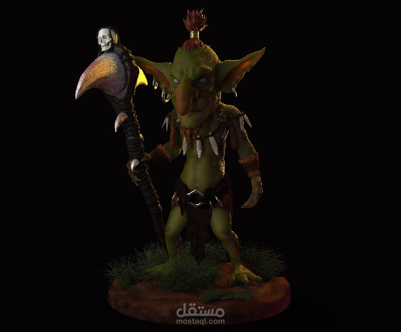 3d Goblin Chief Model