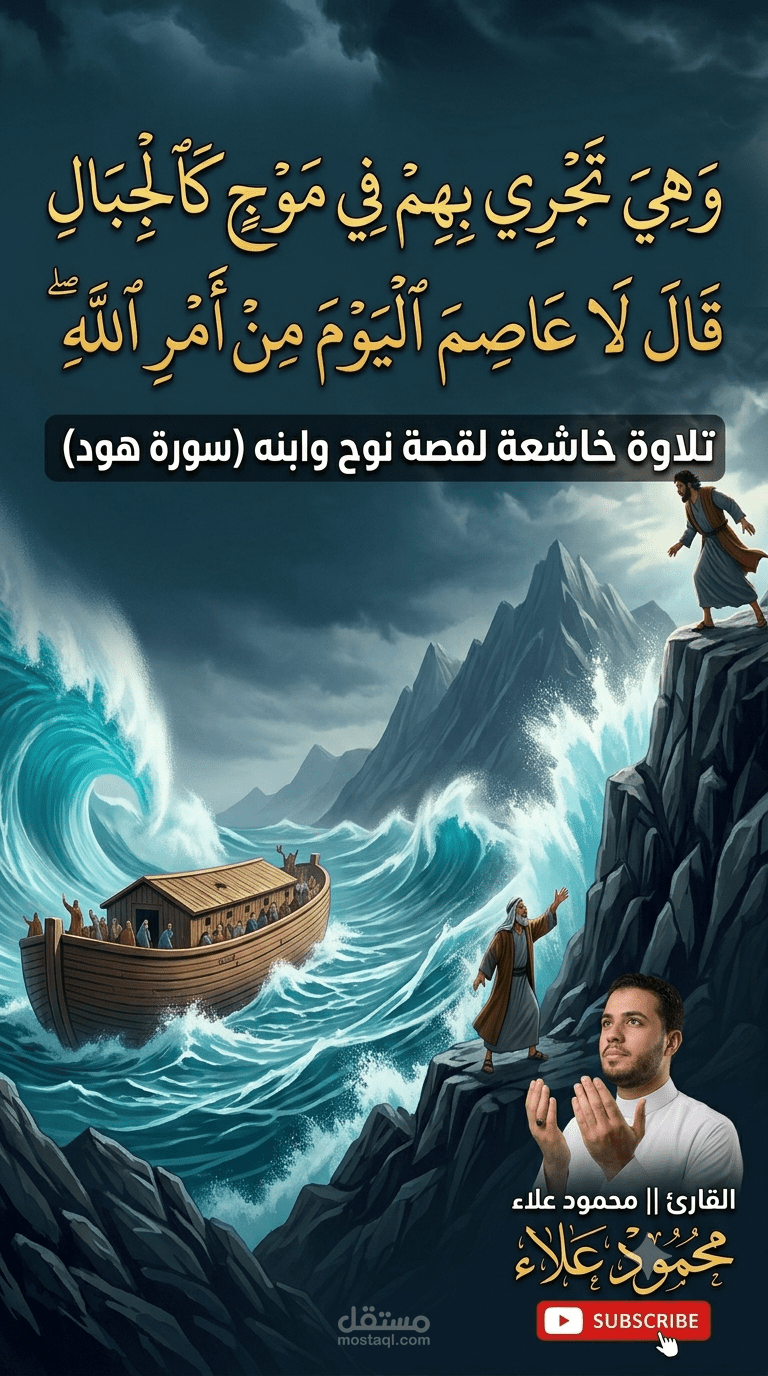 إنتاج وفيديو ومونتاج قرآني قصير (Shorts/Reels) بأسلوب بصري تفاعلي