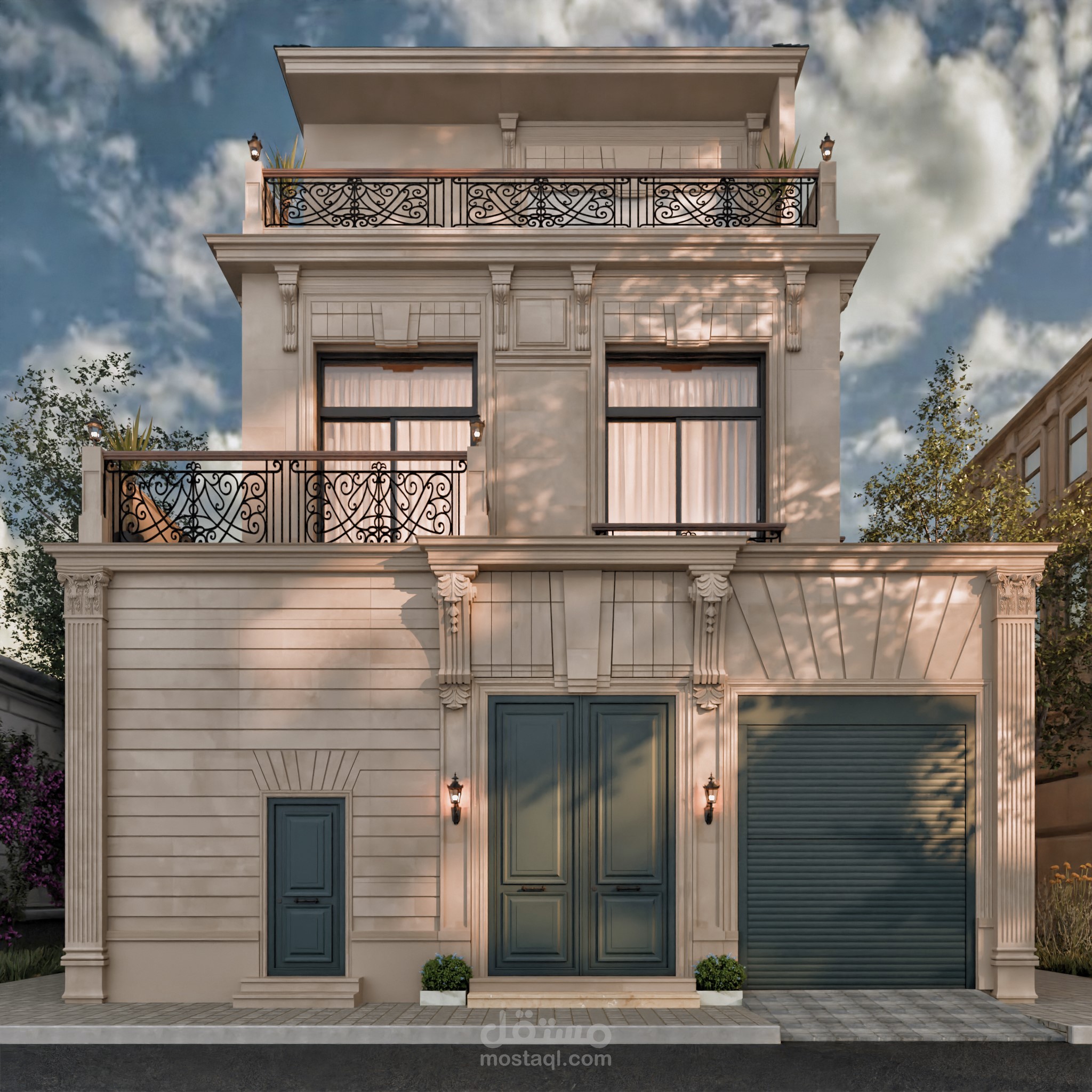 Haussmann-Style Facade Design