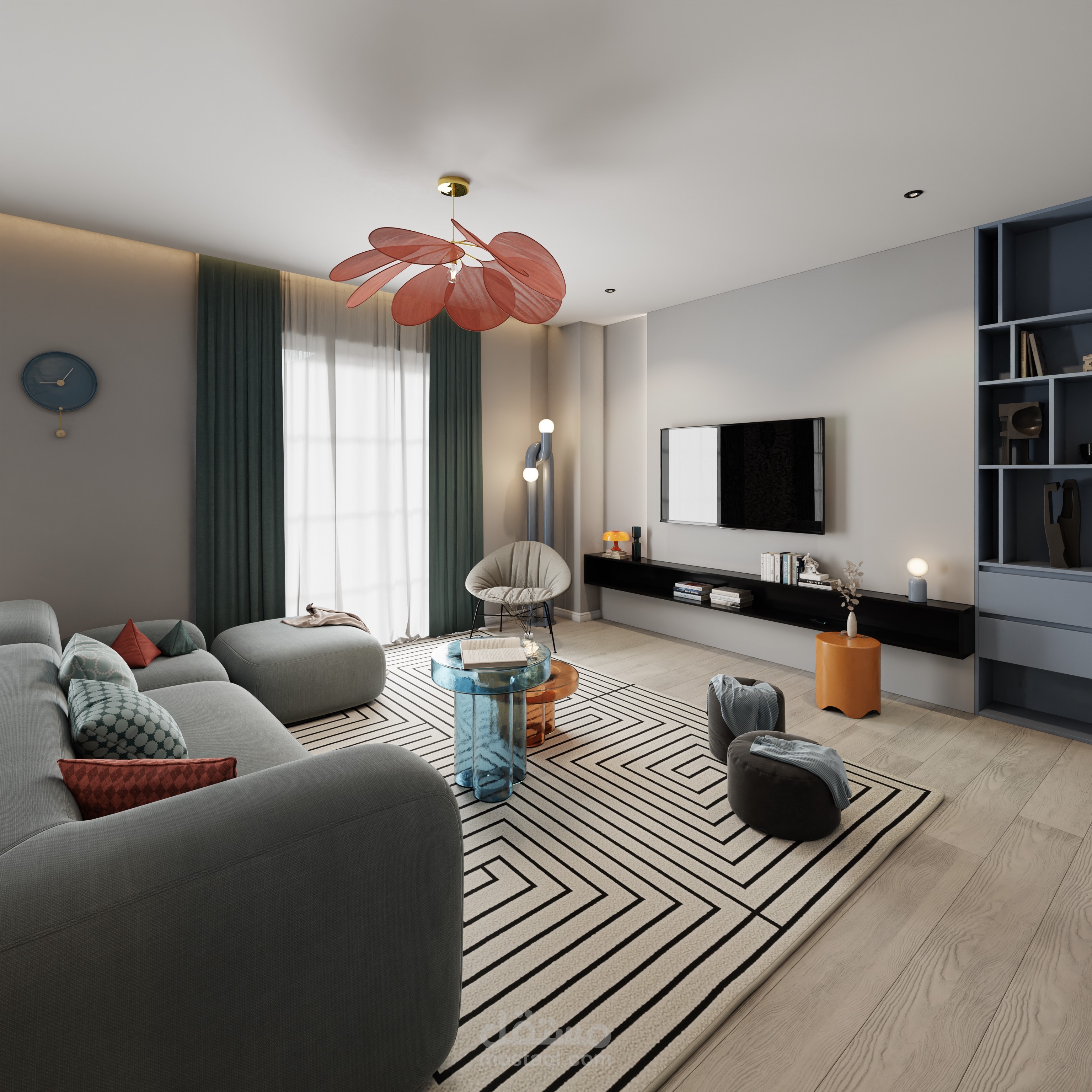 Open living & kitchen