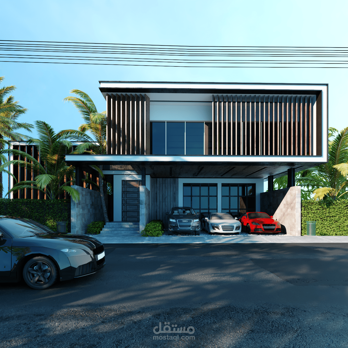 تصميم خارجي لفيلا