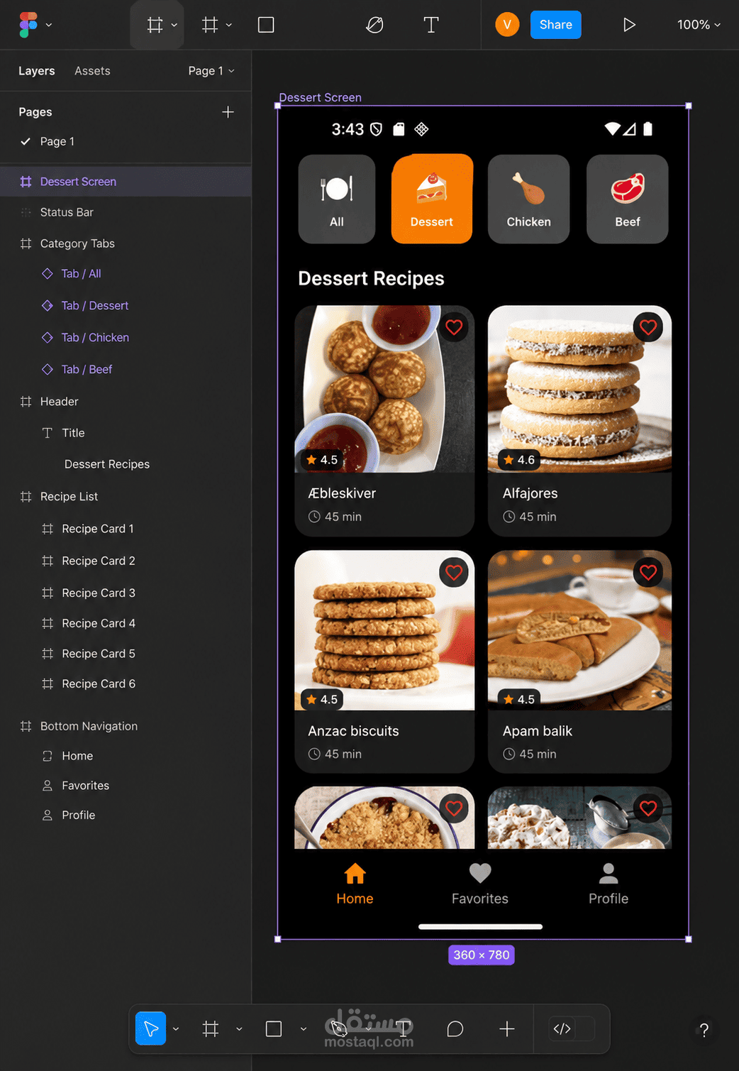 Recipes App – Flutter Mobile Application