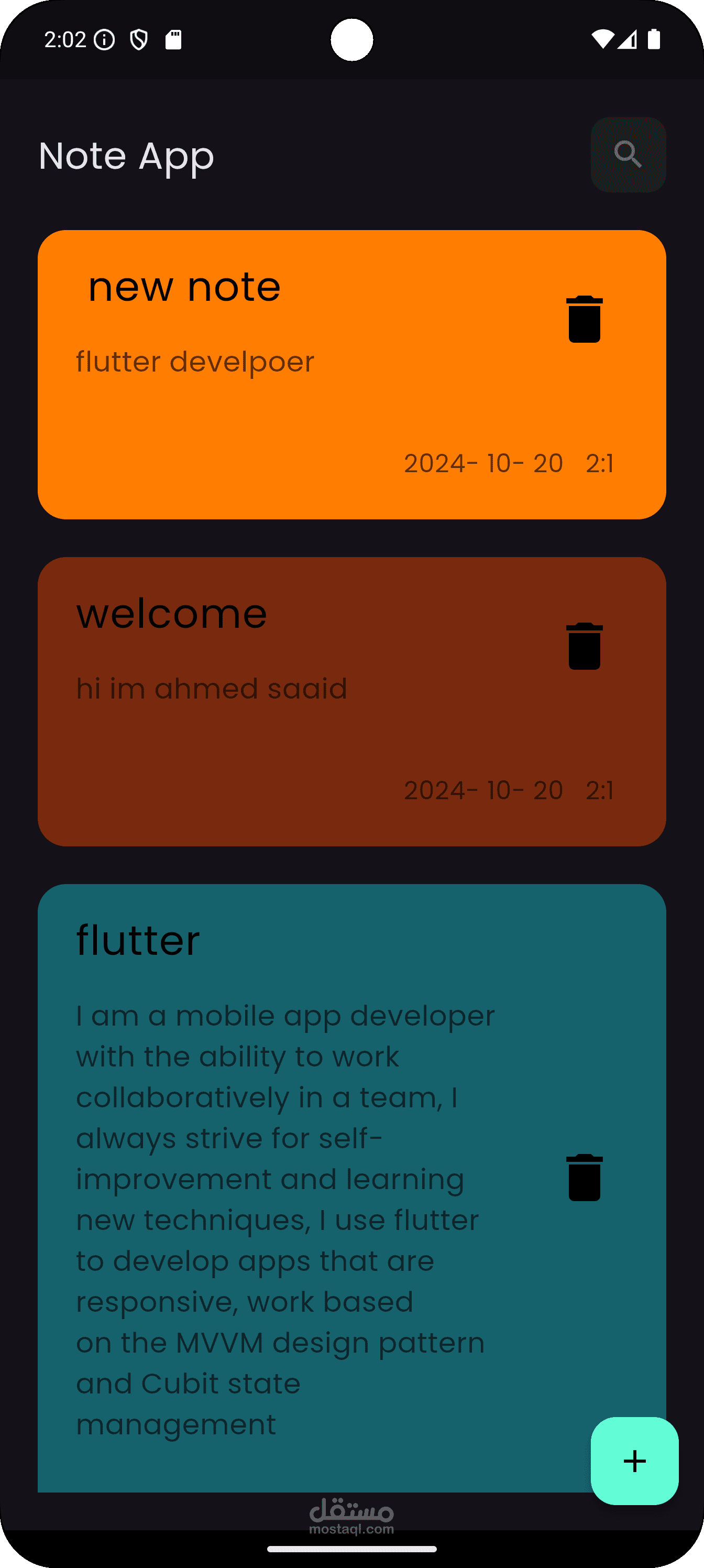 simple note app