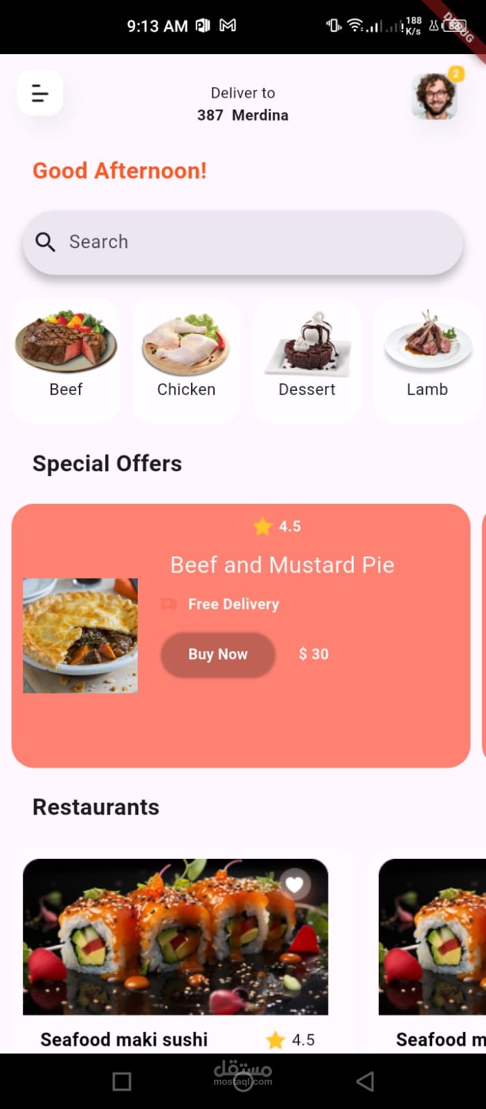 Comida(Food App)