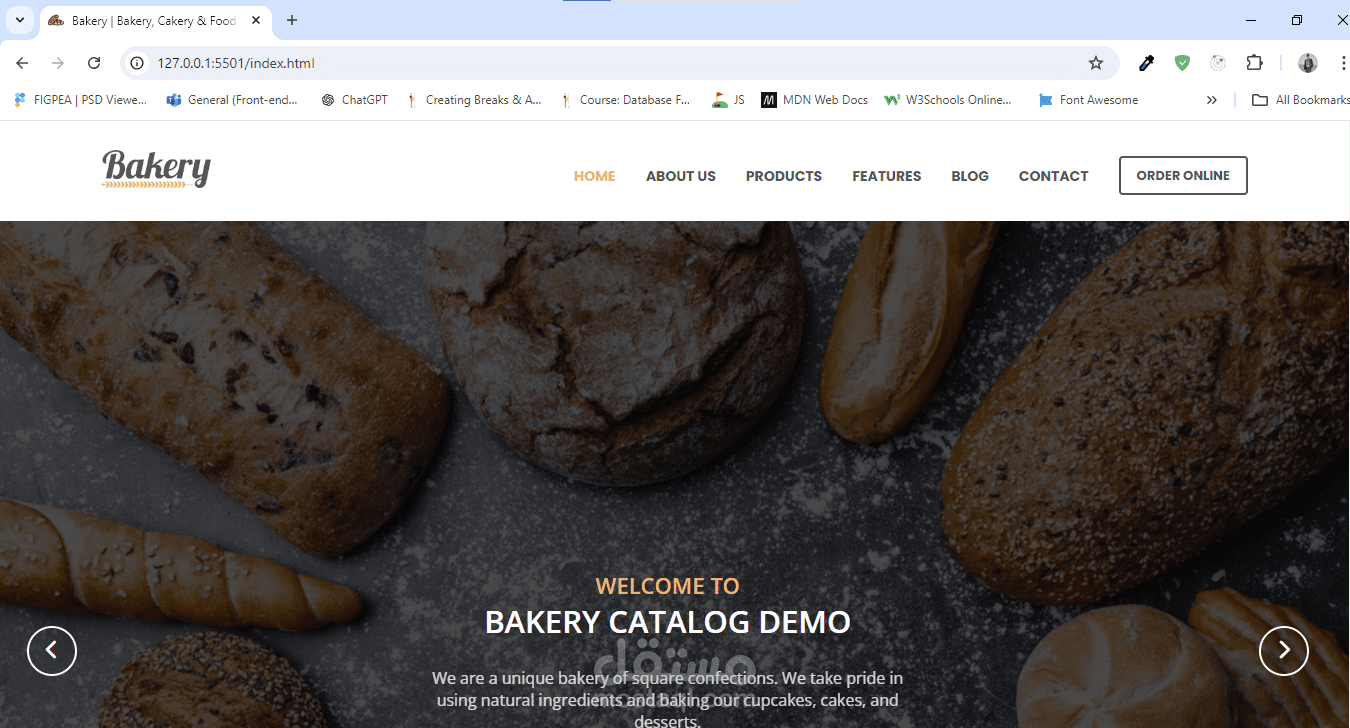 Landing Page using SASS