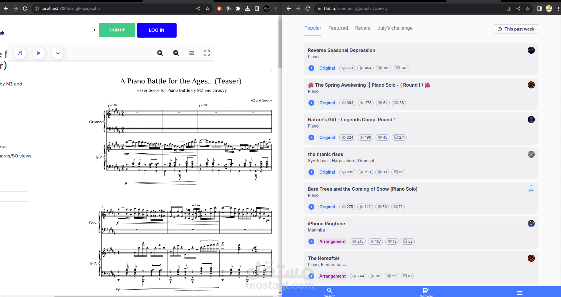 Script to transfer music from flat.io to misc new music website