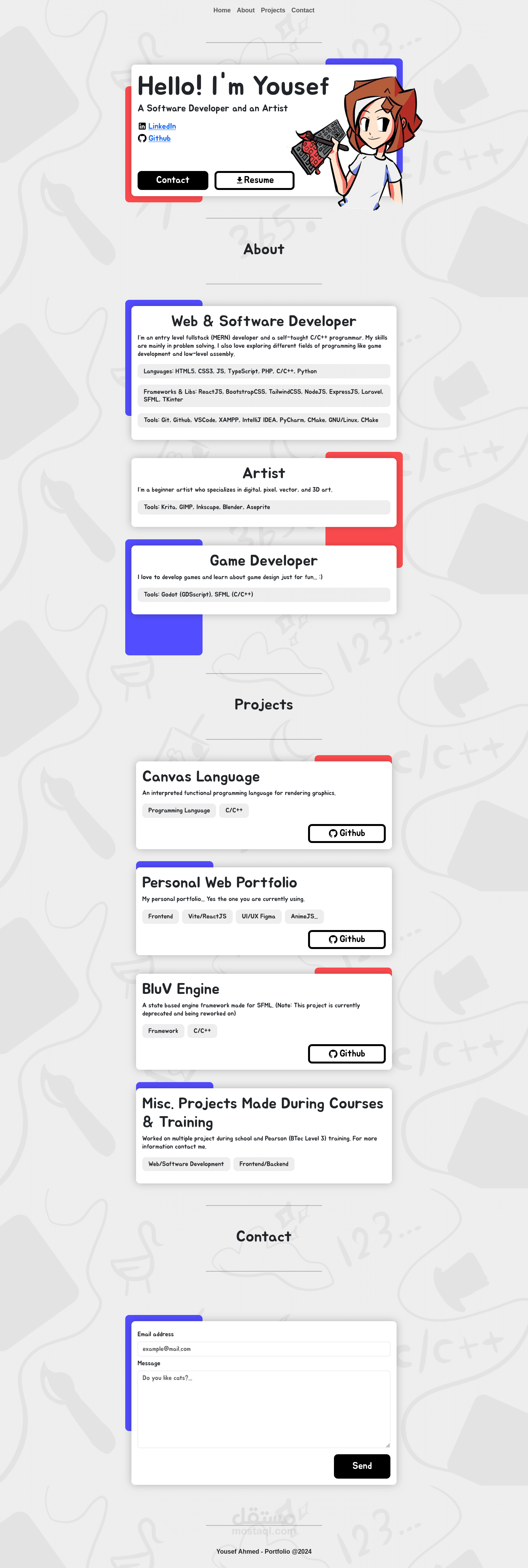 A web portfolio