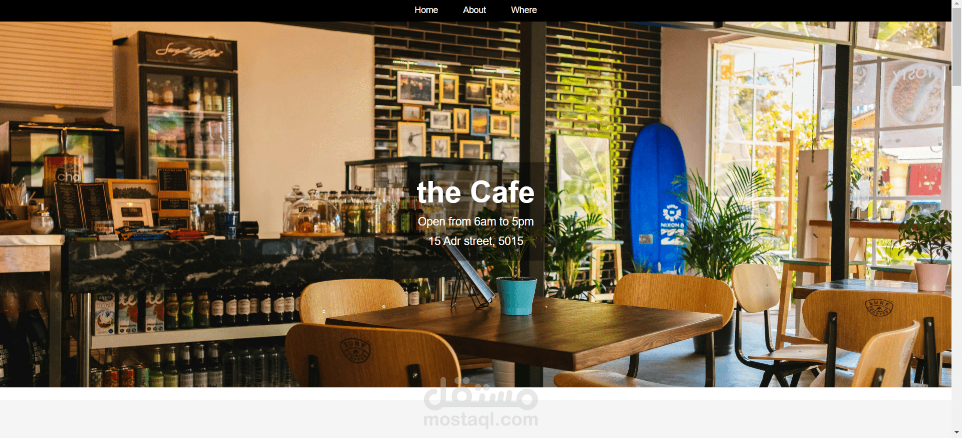 the cafe