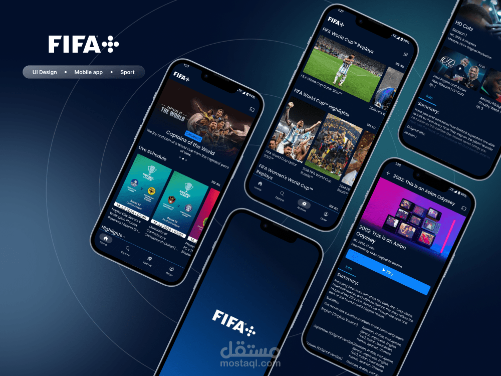 تصميم النسخة العربية لمنصة FIFA+