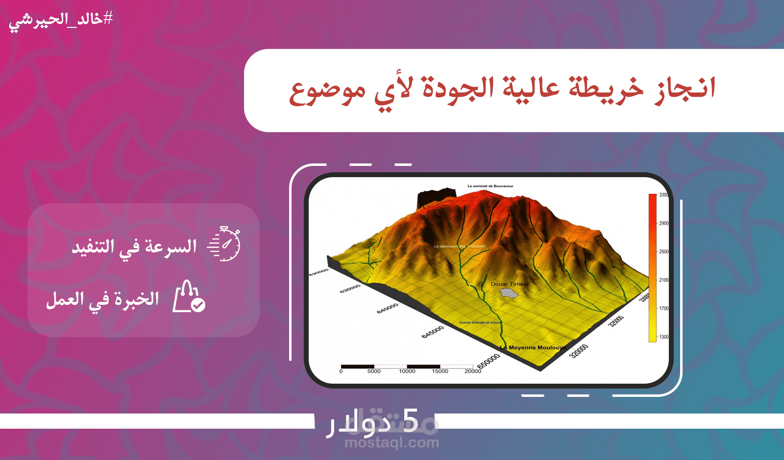 انجاز أعمال مرتبطة بأنظمة المعلومات الجغرافية و الإستشعار البعدي