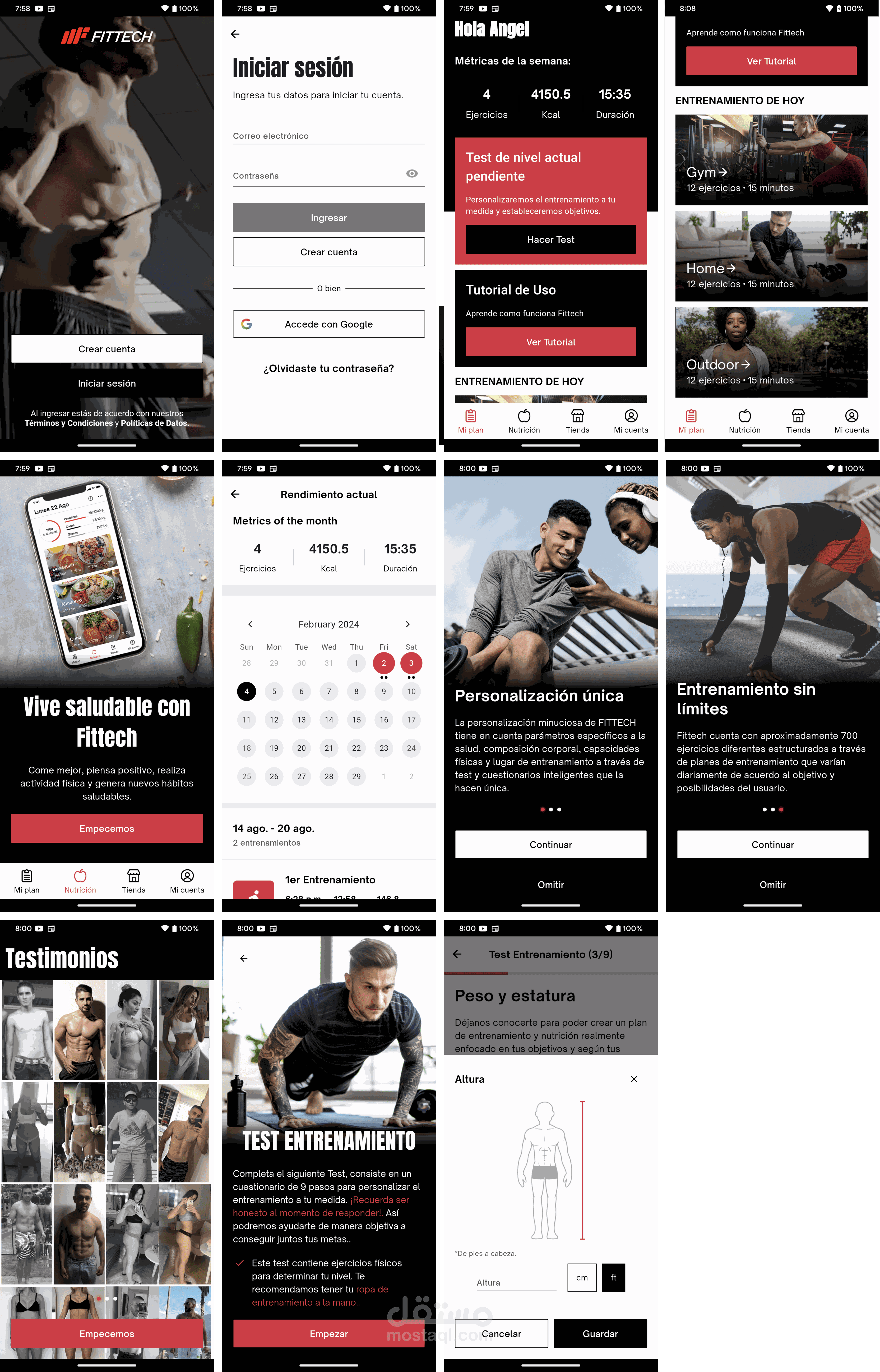 تطبيق FITTECH للتمارين المخصصة