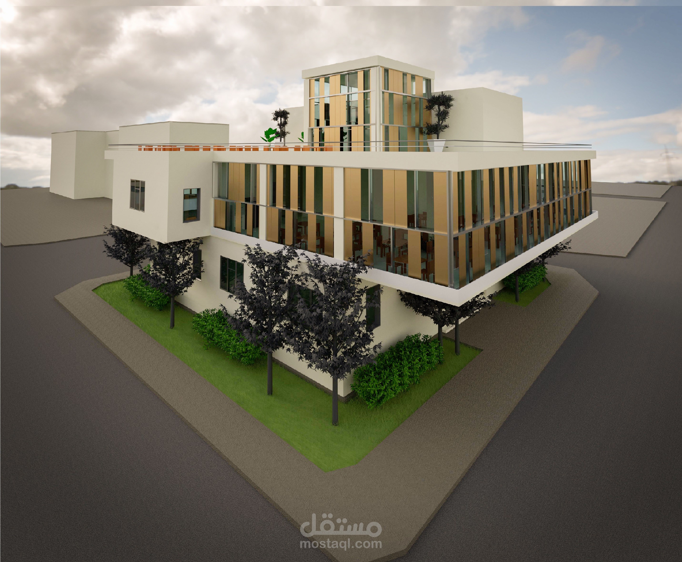 تصميم مطعم عصري وفاخر