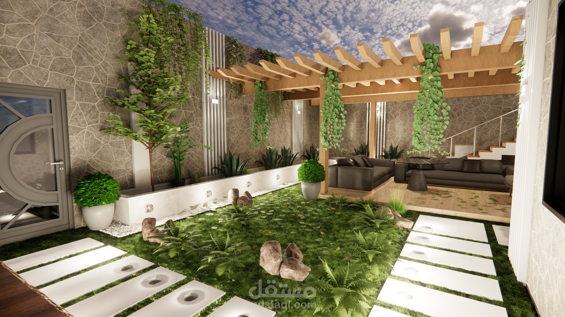 تصميم المساحات الخارجية لمنزل (Outdoor Living & Entertainment)