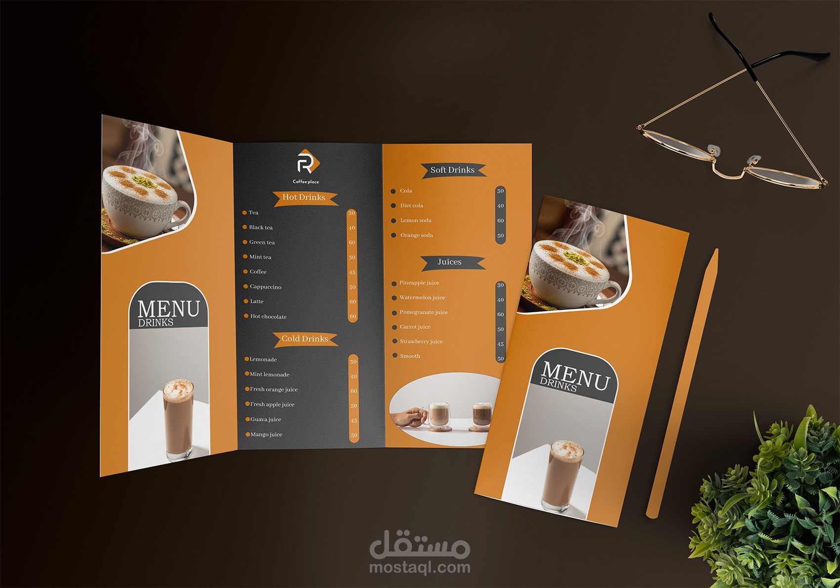 تصميم بروشورات وفلايرات ومنيوهات