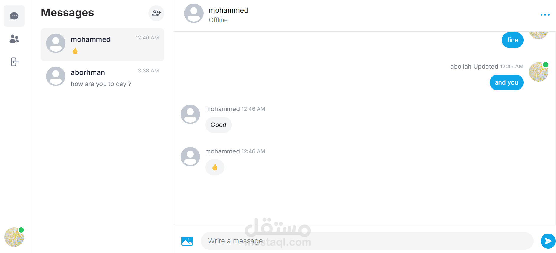 Messenger Clone