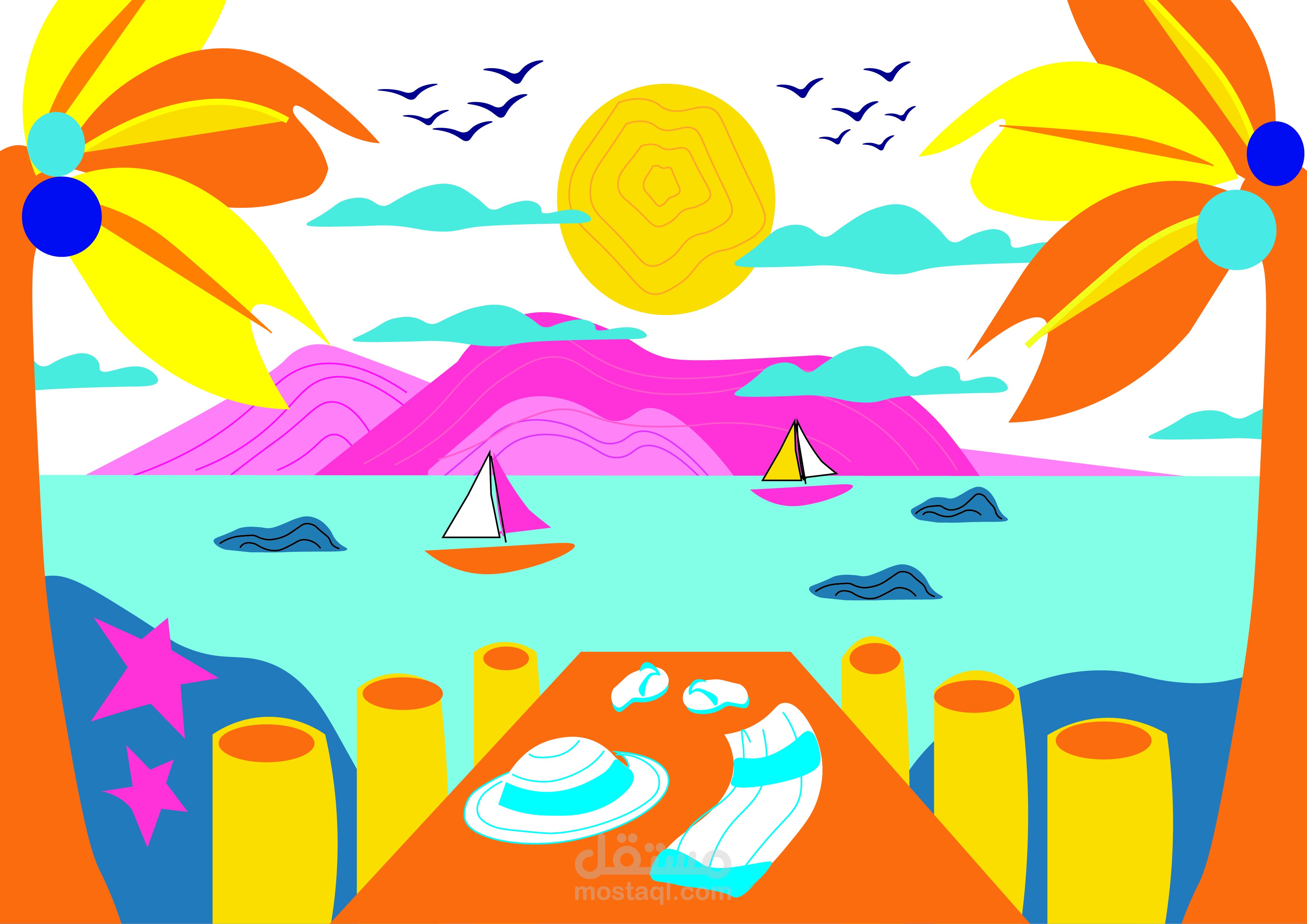 Flat art