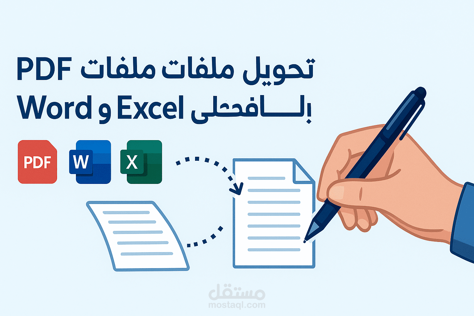 تنسيق ملفات Word باحتراف وتحويلها إلى PDF جاهز للطباعة أو الإرسال