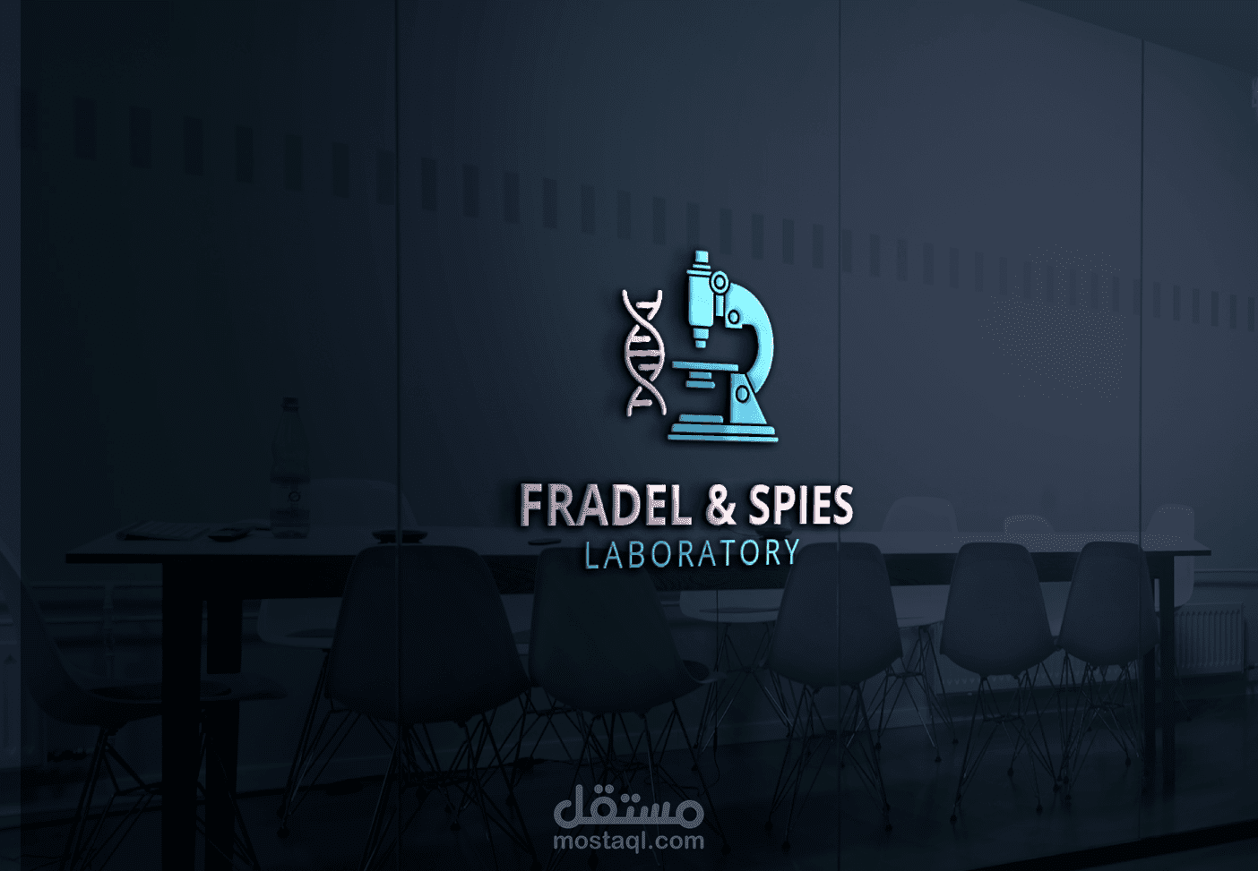 تصميم شعار لمعمل تحاليل