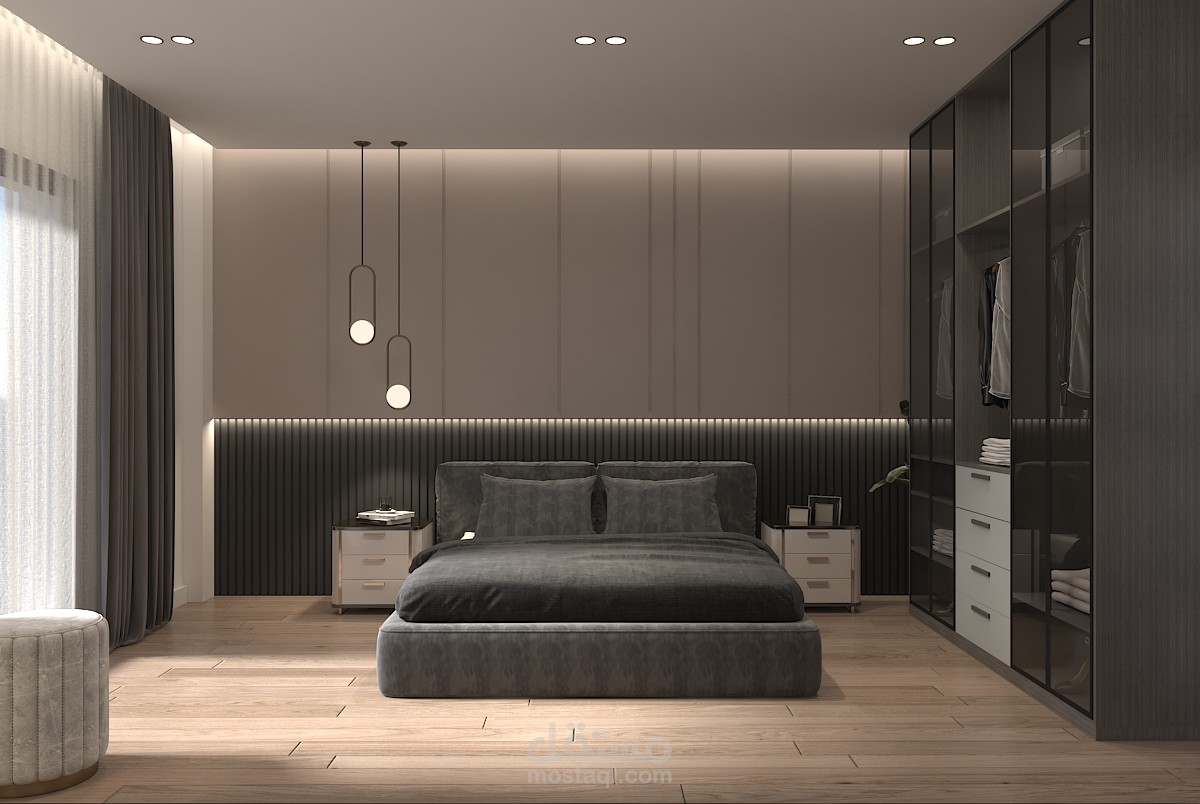 تصميم داخلي لغرفة ماستر