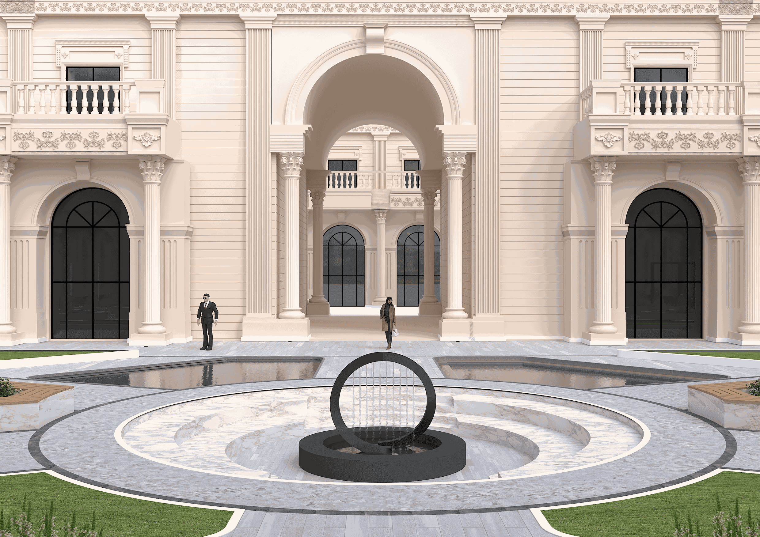 تصميم خارجي لمبني إداري