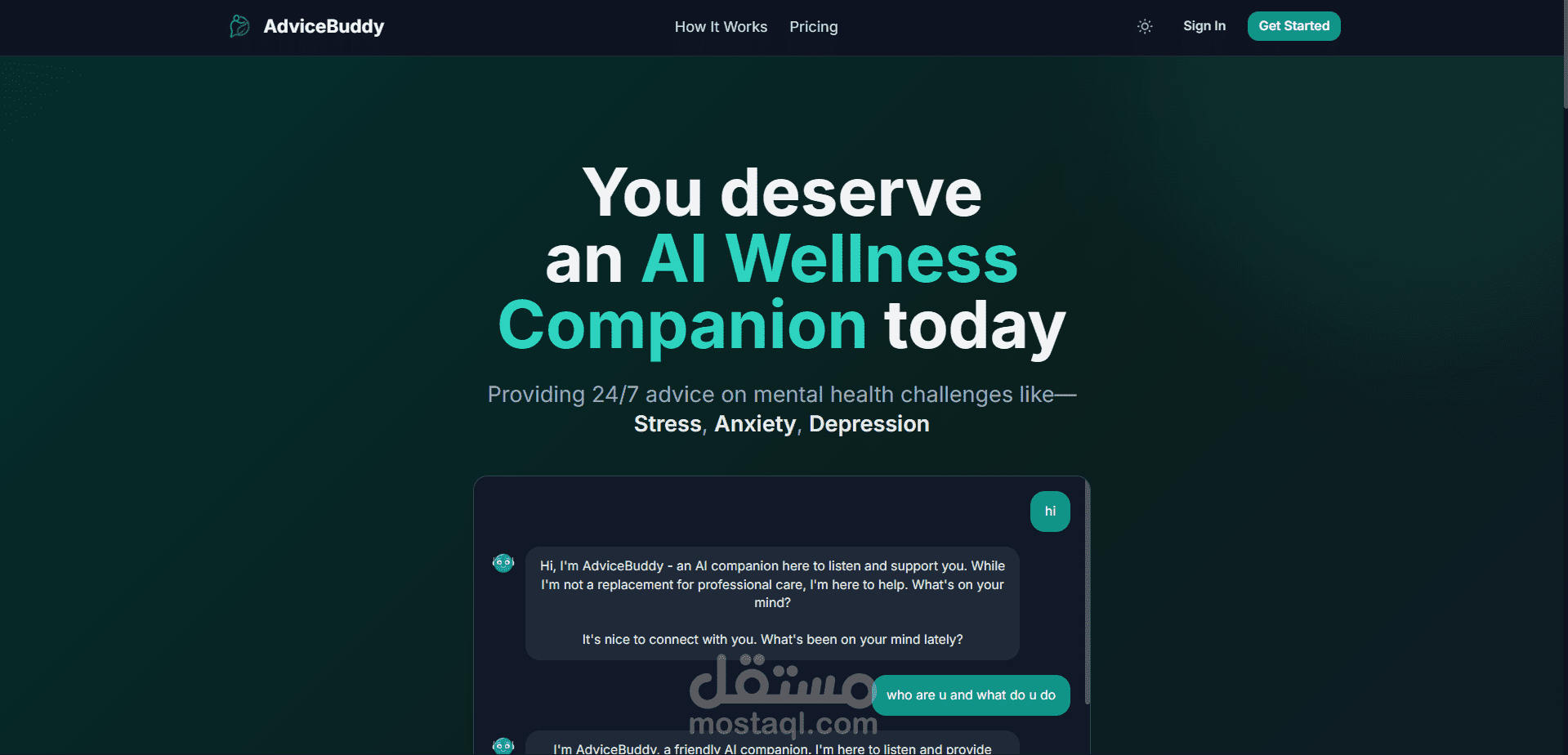 AdviceBuddy.ai — منصة صحة نفسية بالذكاء الاصطناعي تخدم +10,000 مستخدم