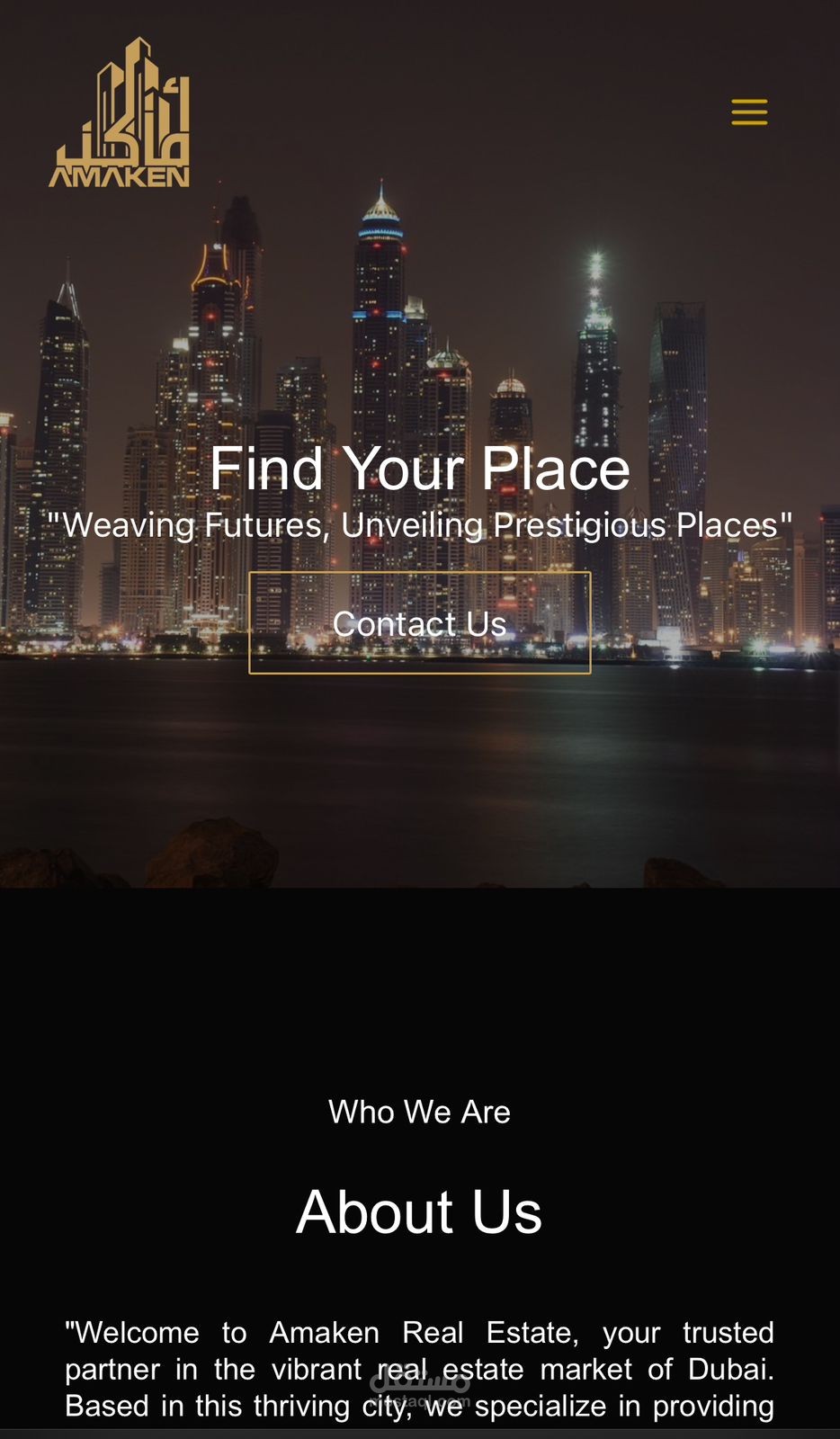 موقع خاص بشركة عقارات