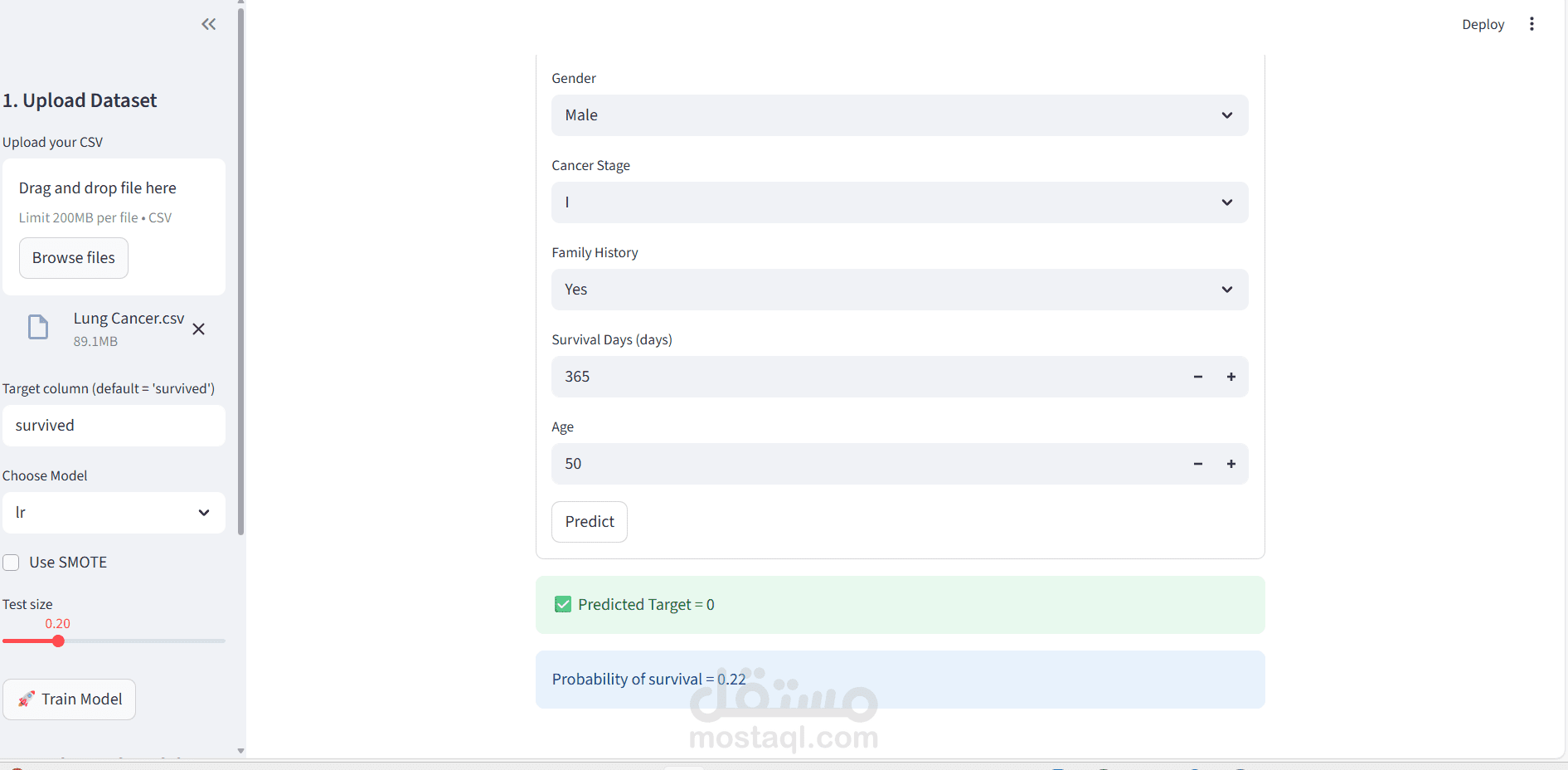 Interactive Data Science Dashboard with Streamlit