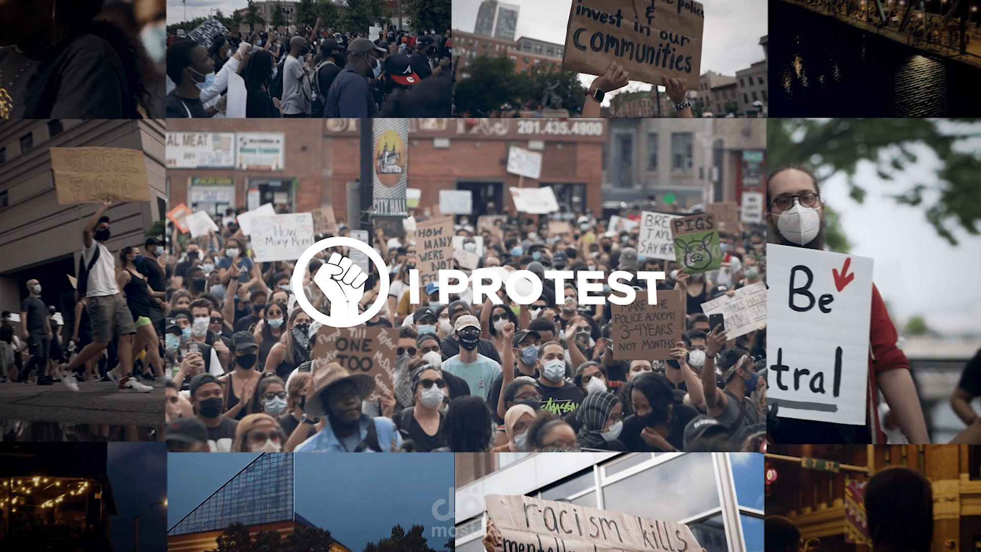 إعلان سينيمائي لتطبيق I protest