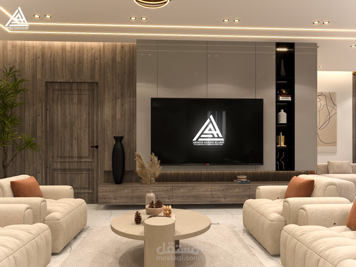 تصميم ريسيبشن على الطراز الحديث