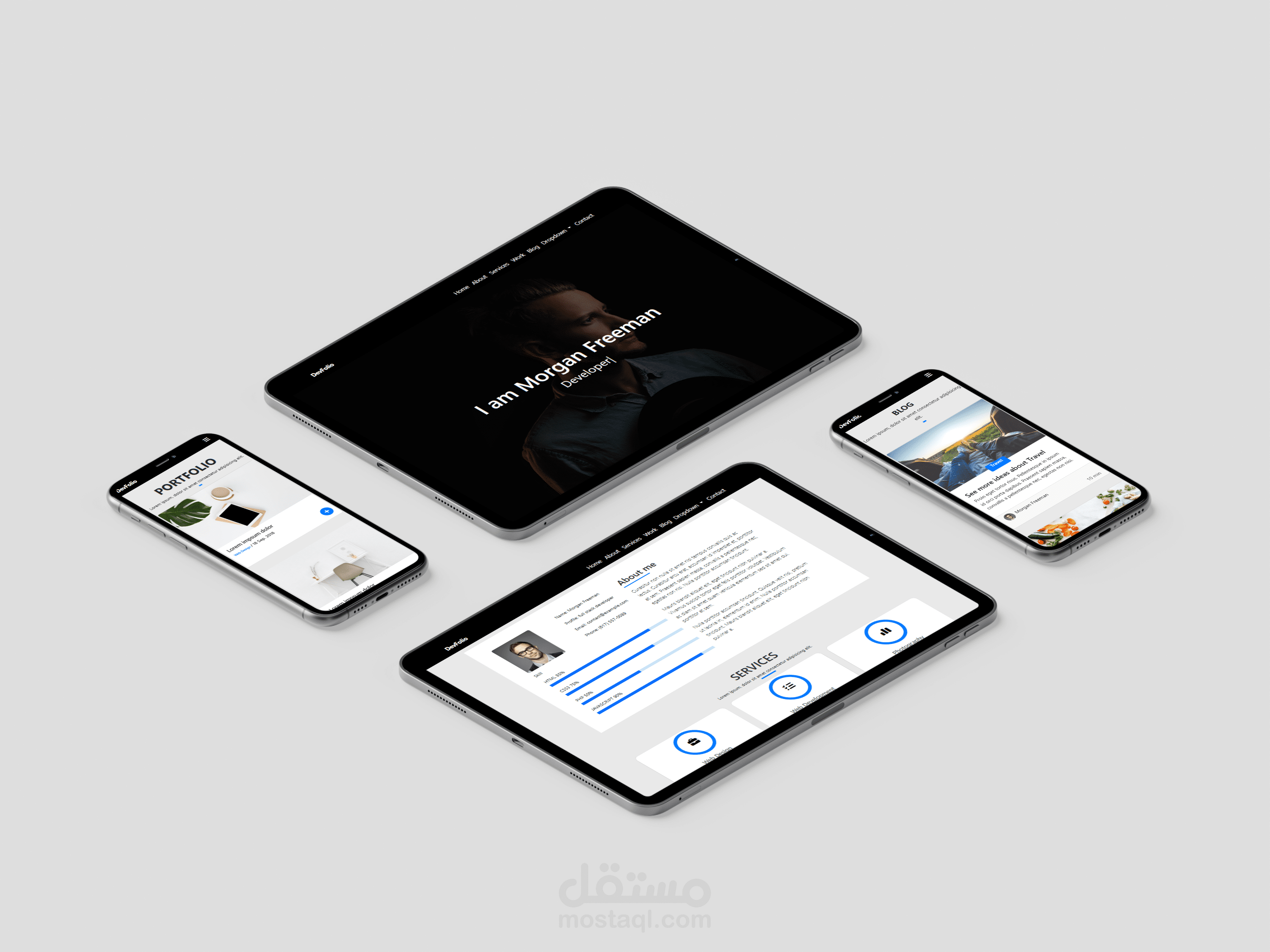 Landing page (DevFolio)